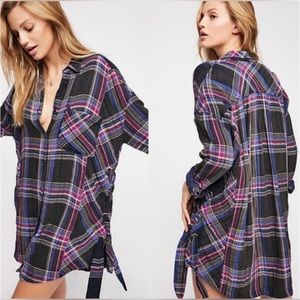 Free People Nordic Day Plaid Tunic